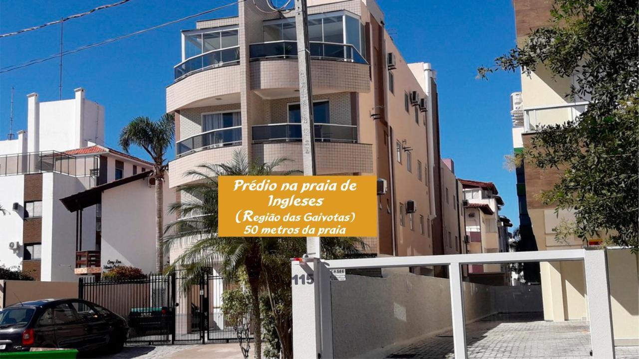Aconchegante Apartamento Pe Na Areia Na Praia De Ingleses Gaivotas 70M Do Mar Florianópolis 외부 사진